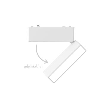 Alternative view of InLight Φωτιστικό LED 5W 3CCT για Ultra-Thin μαγνητική ράγα σε λευκή απόχρωση (by tuya and zigbee) D:12,8cmX8cm (T04905-WH)