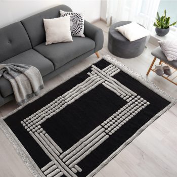 Alternative view of Χαλί Noir Art 9437 165x230 Black Μαύρο