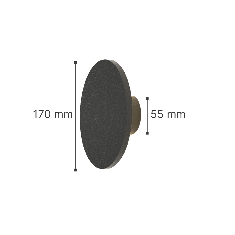 it-Lighting Geneva LED 8W 3CCT Outdoor Wall Lamp Grey D:17cmx5.5cm (80201130) - Image 2