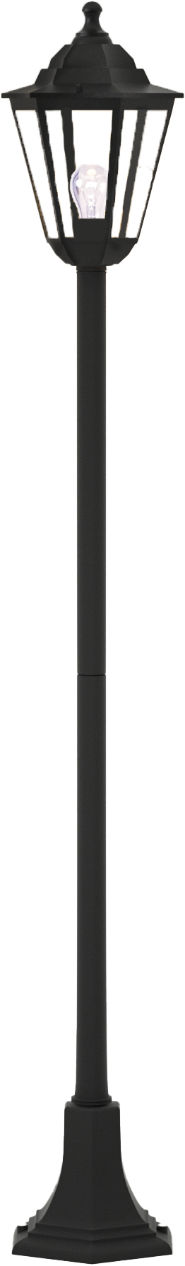 it-Lighting Redfish 1xE27 Outdoor Pole Light Black D:120cmx21.6cm (80500214) - Image 4
