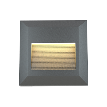 it-Lighting Salmon LED 2W 3CCT Outdoor Wall Lamp Anthracite CCT D:12.4cmx12.4cm (80201840)