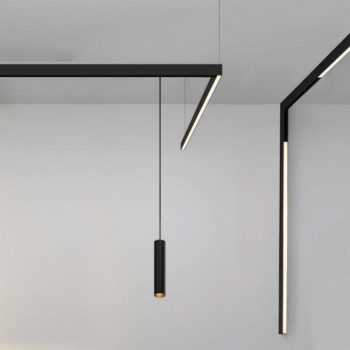 Alternative view of Inlight Κρεμαστό φωτιστικό LED 10W 3CCT για μαγνητική ράγα σε μαύρη απόχρωση D:3X40cm (TM0130-Black)