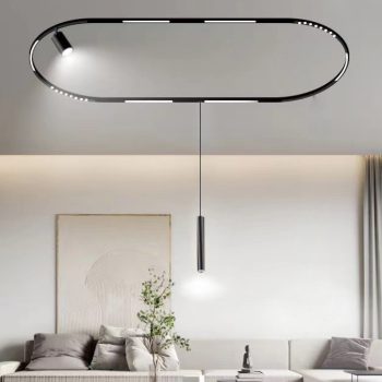 Alternative view of Inlight Γραμμικό φωτιστικό LED 6W 3CCT για Curved μαγνητική ράγα σε μαύρη απόχρωση D:19x2,2x2,5cm (TMC0031-Black)