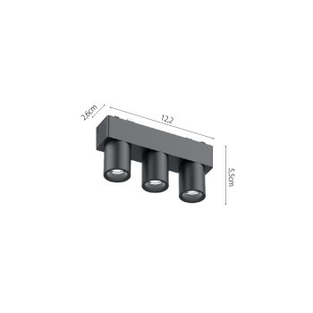 Alternative view of Inlight Φωτιστικό LED 6W 3CCT για Ultra-Thin μαγνητική ράγα σε λευκή απόχρωση D:12,2X2,6X5,5cm (TMU0090-White)
