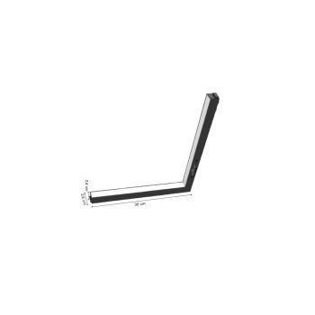 Alternative view of Inlight Γραμμικό φωτιστικό LED 24W 3CCT για ultra thin ράγα σε λευκή απόχρωση D:30X2,6X2,4cm (TMU0190-White)