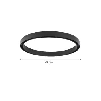 Alternative view of Inlight Curved Μαγνητική ράγα μαύρη 90cm (TRC001)