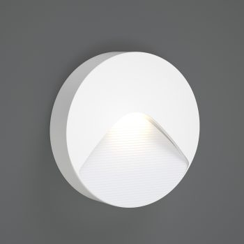 Alternative view of it-Lighting Horseshoe LED 2W 3CCT Outdoor Wall Lamp White D:12.8cmx3cm (80201920)