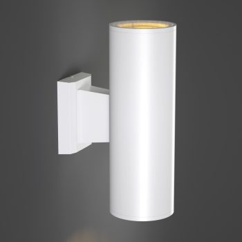 it-Lighting Winnipeg 2xΕ27 Outdoor Up-Down Wall Lamp White D:15.3cmx26cm (80203424)