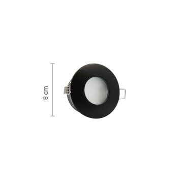 Alternative view of InLight Χωνευτό σποτ από χρώμιο μέταλλο 1XGU10 IP44 D:8cm (Χ0008-CH)