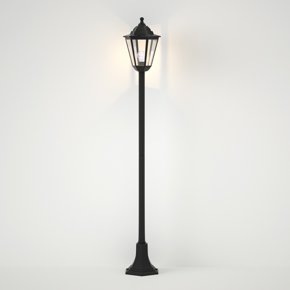 it-Lighting Redfish 1xE27 Outdoor Pole Light Black D 120cmx21.6cm (80500214) 1