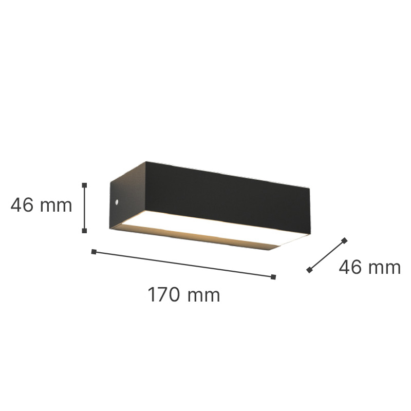 it-Lighting Martin LED 9W 3CCT Outdoor Up-Down Wall Lamp Anthracite D17cmx4.6cm (80200840) - Image 2