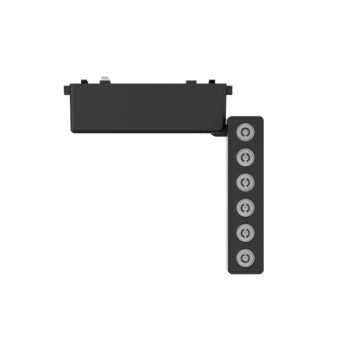 Alternative view of InLight Φωτιστικό LED 6W 3000K για Ultra-Thin μαγνητική ράγα σε μαύρη απόχρωση D:12,2cmX8cm (T03301-BL)