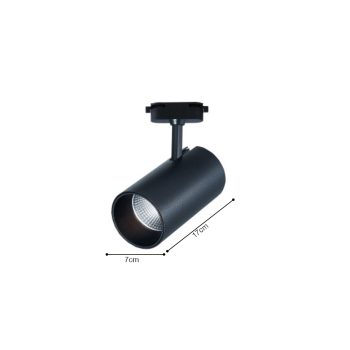 Alternative view of InLight Σποτ 10W μονοφασικής ράγας σε λεύκο χρώμα (T1-05400-White)