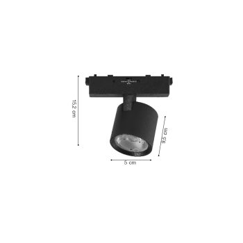 Alternative view of Inlight Φωτιστικό LED 7W 3CCT για Ultra-Thin μαγνητική ράγα σε λευκή απόχρωση D:5X15,2X9,5cm (TMU0100-White)
