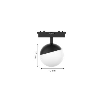 Alternative view of Inlight Φωτιστικό LED 6W 3CCT για Ultra-Thin μαγνητική ράγα σε λευκή απόχρωση D:10X10cm (TMU0150-White)