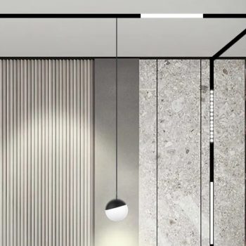 Alternative view of Inlight Κρεμαστό Φωτιστικό LED 6W 3000K-6000K για Ultra-Thin μαγνητική ράγα σε μαύρη απόχρωση D:10X10cm (TMZ0050-Black)