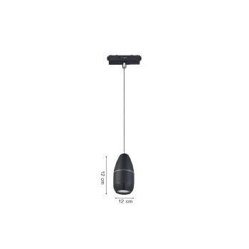 Alternative view of Inlight Κρεμαστό Φωτιστικό LED 5W 3CCT για Ultra-Thin μαγνητική ράγα σε λευκή απόχρωση D:9Χ12cm (TMU0220-White)