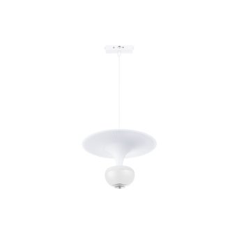 Inlight Κρεμαστό Φωτιστικό LED 5W 3CCT για Ultra-Thin μαγνητική ράγα σε λευκή απόχρωση D:23X20cm (TMU0240-White)