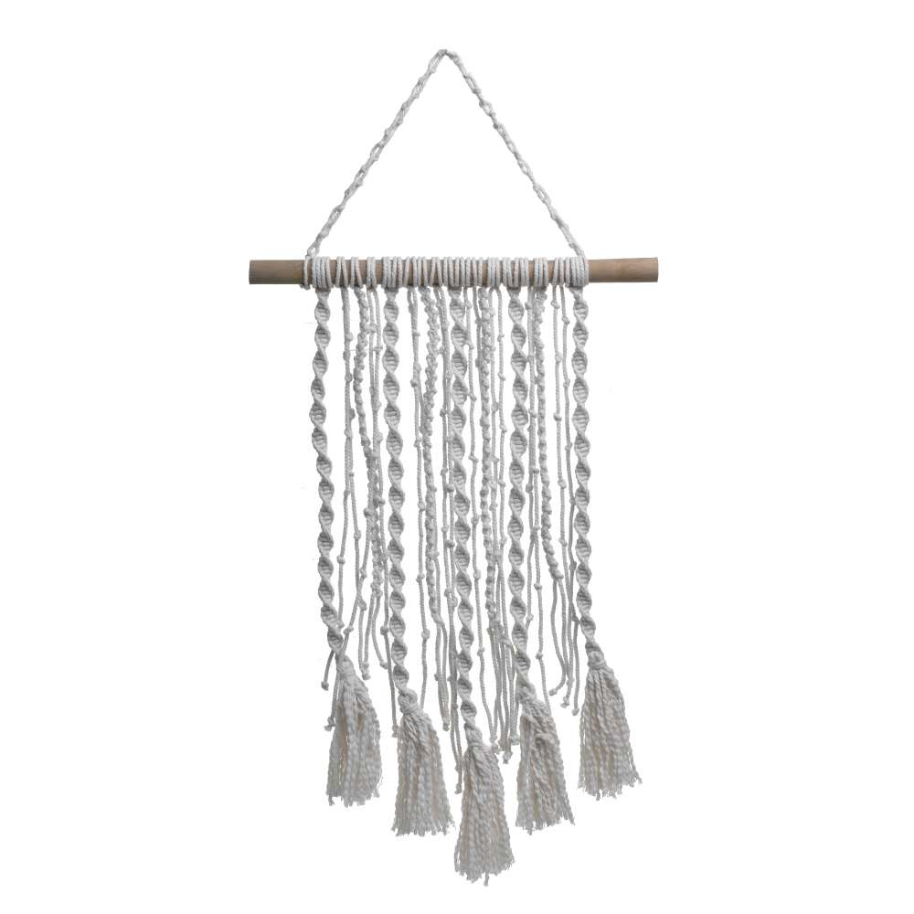 ΔΙΑΚΟΣΜΗΤΙΚΟ ΤΟΙΧΟΥ MACRAME ΛΕΥΚΟ/NATURAL 35X2X70