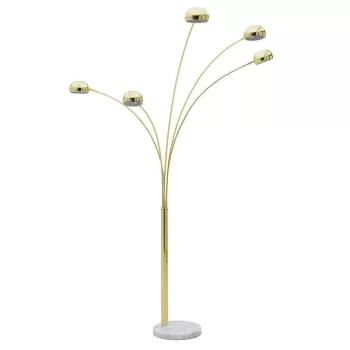 ΦΩΤΙΣΤΙΚΟ ΔΑΠΕΔΟΥ 5ΦΩΤΟ ΜΕΤΑΛΛΙΚΟ/ΜΑΡΜΑΡΙΝΟ ΛΕΥΚΟ/ΧΡΥΣΟ 172Χ42Χ225