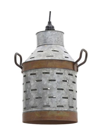 ΦΩΤΙΣΤΙΚΟ ΟΡΟΦΗΣ ΜΕΤΑΛΛΙΚΟ ΓΚΡΙ 28X21X34