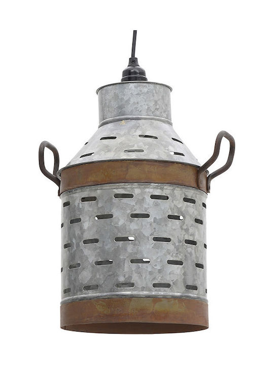 ΦΩΤΙΣΤΙΚΟ ΟΡΟΦΗΣ ΜΕΤΑΛΛΙΚΟ ΓΚΡΙ 28X21X34