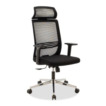 Καρέκλα γραφείου διευθυντή Laken pakoworld mesh μαύρο 069-000055