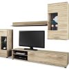 Σύνθετο σαλονιού Cool pakoworld χρώμα sonoma 263x40x190εκ 082-000010