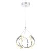Φωτιστικό οροφής μονόφωτο PWL-1134 pakoworld LED 50W ασημί Φ20x80εκ 099-000122