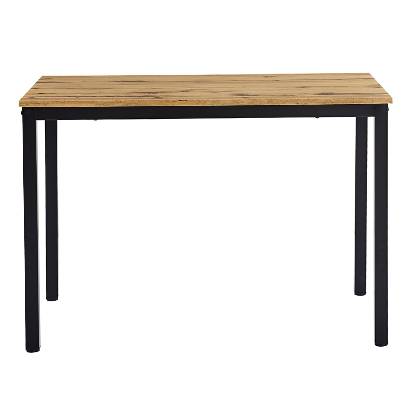 Τραπέζι Witte MDF/Metal σε sonoma απόχρωση με λευκο πόδι 110x70x76εκ - Image 5