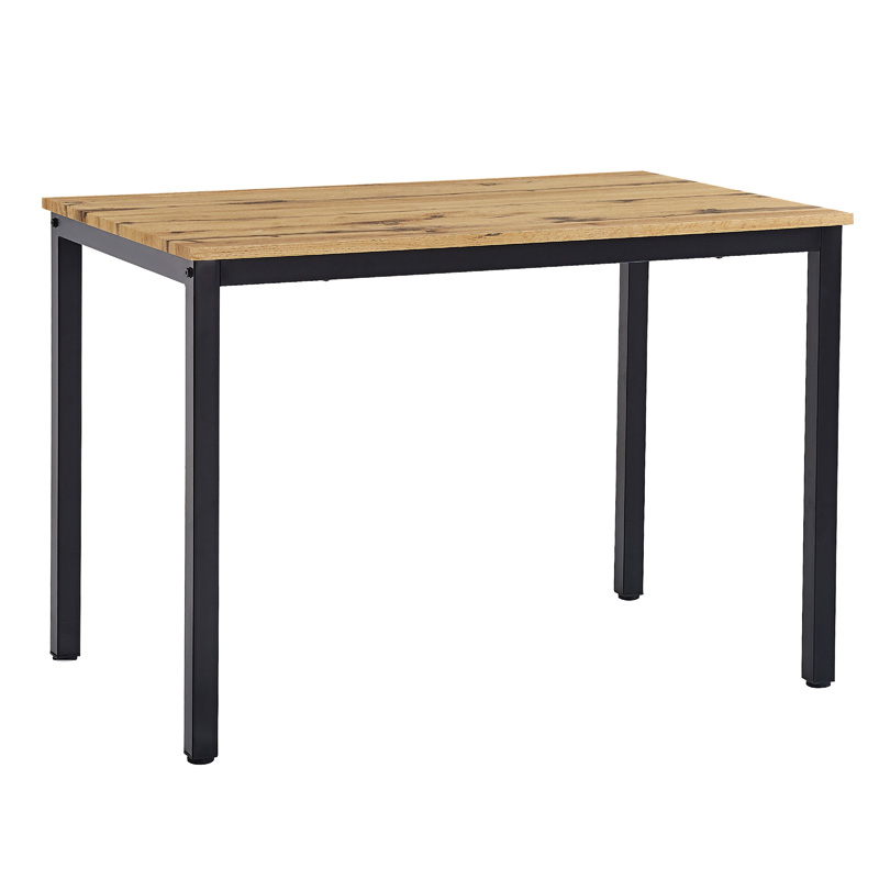 Τραπέζι Witte pakoworld MDF/Metal σε sonoma απόχρωση με λευκο πόδι 110x70x76εκ 127-000178
