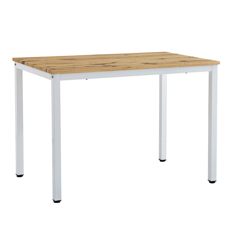Τραπέζι Witte pakoworld MDF/Metal σε sonoma απόχρωση με μαύρο πόδι 110x70x76εκ 127-000179