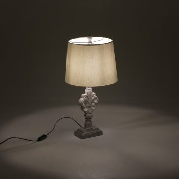 S/3 ΦΩΤΙΣΤΙΚΟ ΔΑΠΕΔΟΥ ΚΑΙ 2 ΕΠΙΤΡΑΠΕΖΙΑ RESIN ΑΝΤΙΚΕ ΛΕΥΚΟ Φ30Χ58 / Φ33Χ160