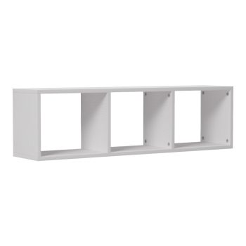 Επιτοίχια ραφιέρα Mikoro pakoworld σε λευκή απόχρωση 90x22x25.6εκ 230-000059