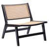 Πολυθρόνα Merritt pakoworld pe rattan μάυρο 236-000003