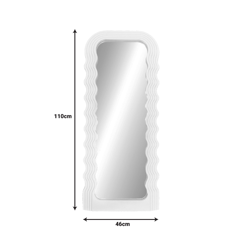 Καθρέπτης Maraya λευκό PP 46x3.2x110εκ - Image 3