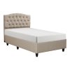 Κρεβάτι Lanse I pakoworld σε κρεμ απόχρωση 120x200εκ 322-000025