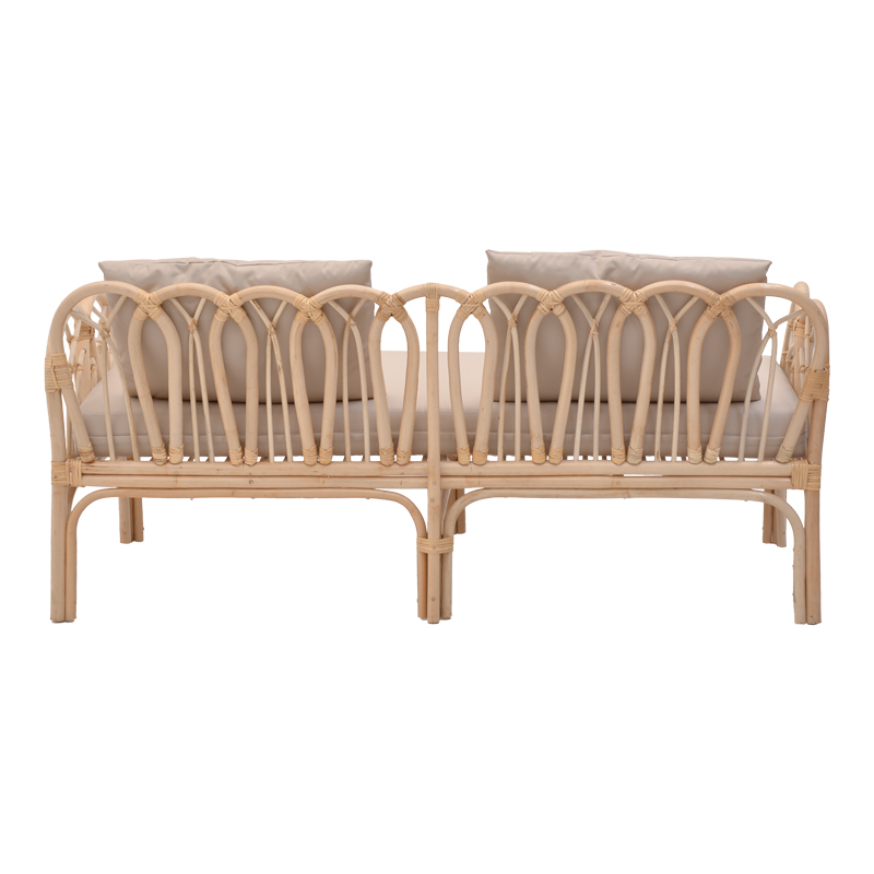 Σαλόνι Ytrone-Siderty σετ 2τεμ rattan σε φυσική απόχρωση - Image 4