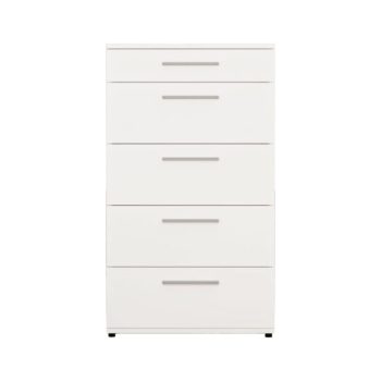 Συρταριέρα Lacci  pakoworld σε λευκή απόχρωση 60x44x108εκ 039-000208