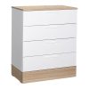 Συρταριέρα Pelita pakoworld σε λευκή-oak απόχρωση 72x40x88εκ 039-000209