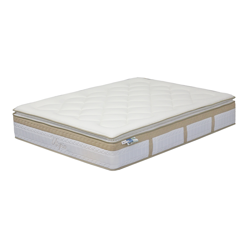 Στρώμα Utopia pakoworld pocket spring με aloe vera και ανώστρωμα 30-32cm 150x200εκ 100-000058
