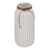 Βάζο Whiten pakoworld κεραμικό σε λευκή απόχρωση Φ13x28εκ 199-000587