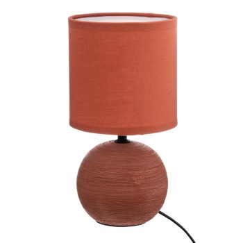 Επιτραπέζιο φωτιστικό PWL-1210 pakoworld Ε14 κεραμικό σε terracotta απόχρωση Φ13x25εκ 199-000591