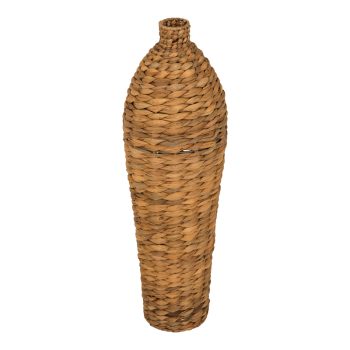 Βάζο Velout pakoworld από υάκινθο σε φυσική απόχρωση Φ18x57εκ 199-000602
