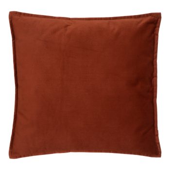 Μαξιλάρι διακοσμητικό Glober pakoworld ύφασμα σε terracotta απόχρωση 45x45εκ 199-000603