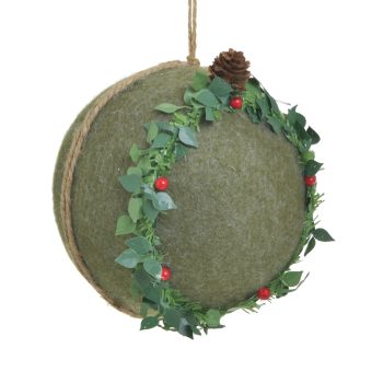 ΜΠΑΛΑ XMAS ΥΦΑΣΜΑΤΙΝΗ/PL ΠΡΑΣΙΝΗ Φ12