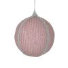 ΜΠΑΛΑ XMAS POLYFOAM ΠΛΕΚΤΗ ΡΟΖ/ΑΣΗΜΙ Φ10X10