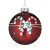 ΜΠΑΛΑ XMAS ΓΥΑΛΙΝΗ ΚΟΚΚΙΝΗ Φ10