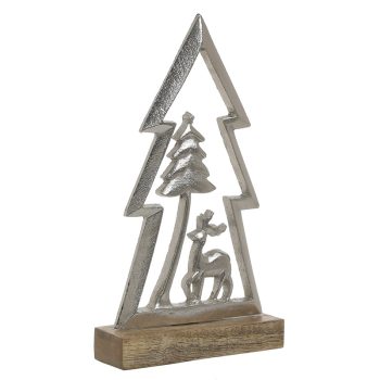 ΔΕΝΤΡΑΚΙ ΜΕ ΤΑΡΑΝΔΟ ΜΕΤΑΛ/ΞΥΛ. ΑΣΗΜΙ/NATURAL 11X3X20