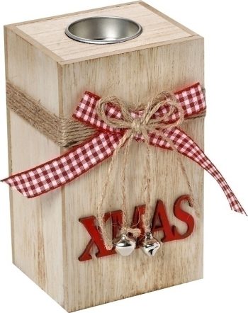 ΞΥΛΙΝΟ ΡΕΣΩ XMAS NATURAL/ΚΟΚΚΙΝΟ 15EK